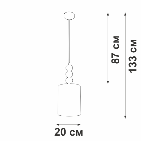 Подвесной светильник Vitaluce 
V29961-0/1S