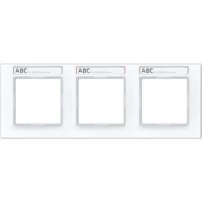 Рамка трехместная с полем для надписи Jung AC5830BFNAWW