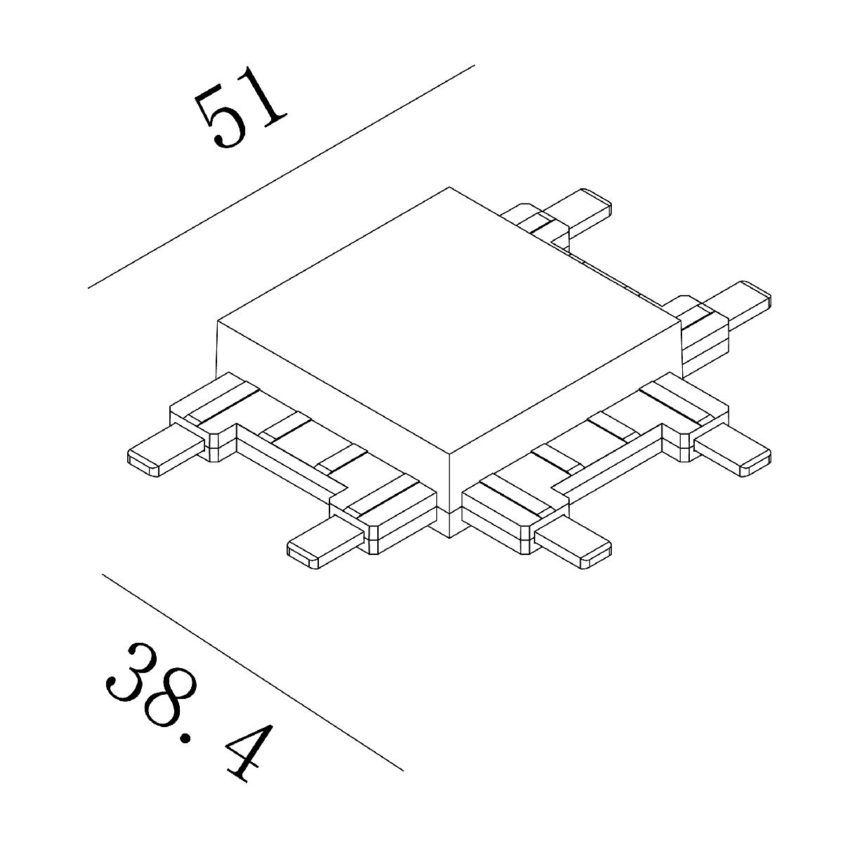 Коннектор SWG PRO CN-SLIM-BL-T 022074