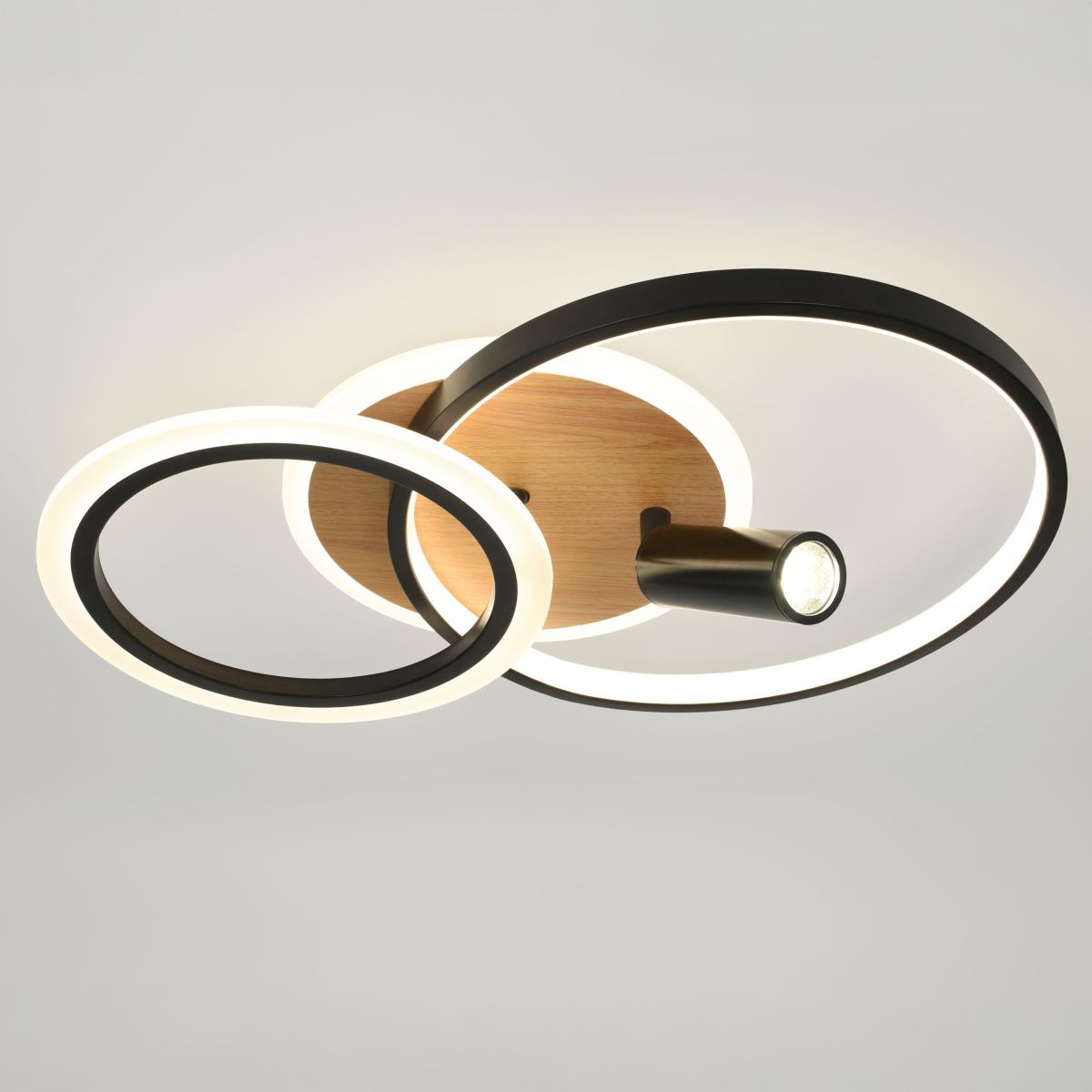 Потолочный светильник Эра Модерн Rondo CLL-1 85W 3K-6,5K RC BK