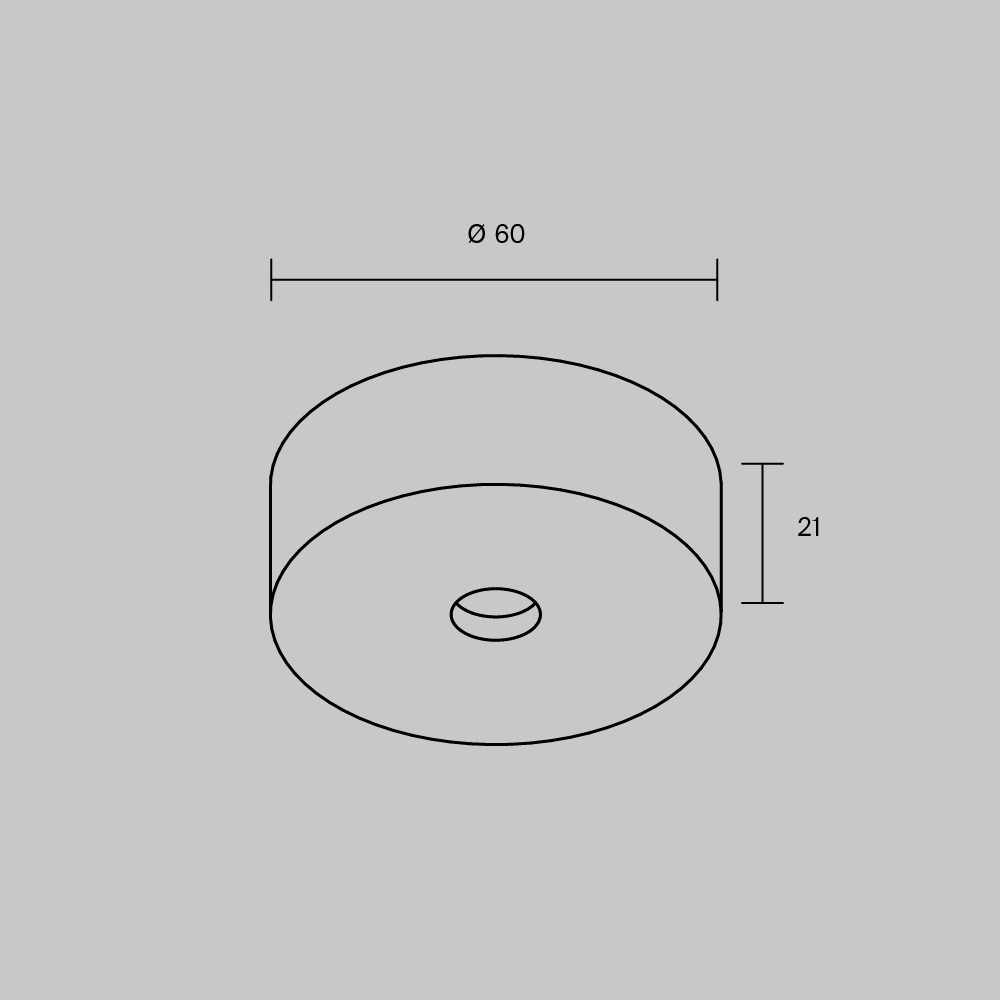 Накладная потолочная чаша для вертикального шинопроводаMaytoni TRA234SCB-B