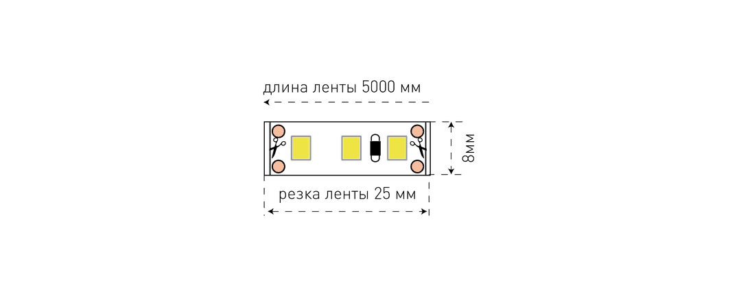 Светодиодная лента SWG SWG3120-12-9.6-Y-M 009246