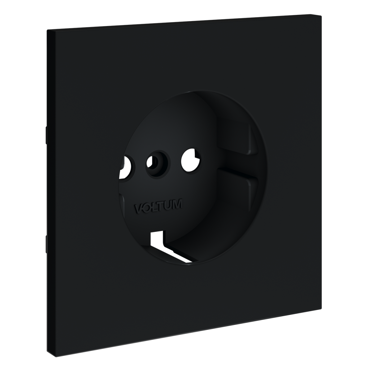 Накладка для розетки с заземлением Voltum S70 (графит) VLS000607