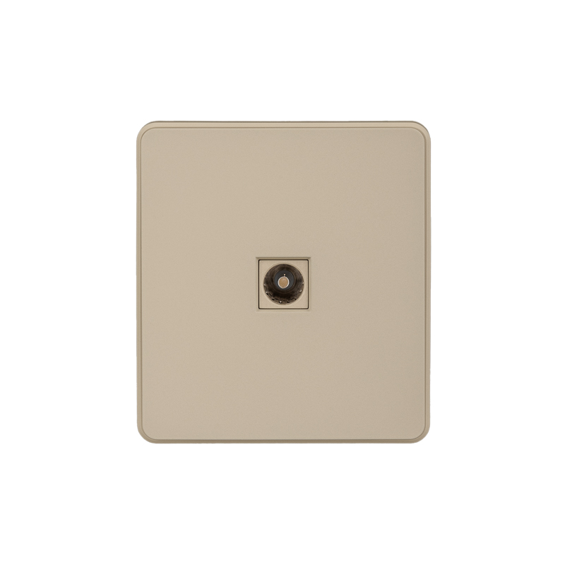 Розетка ROUND TV с/у шелк KRANZ KR-78-0723-7