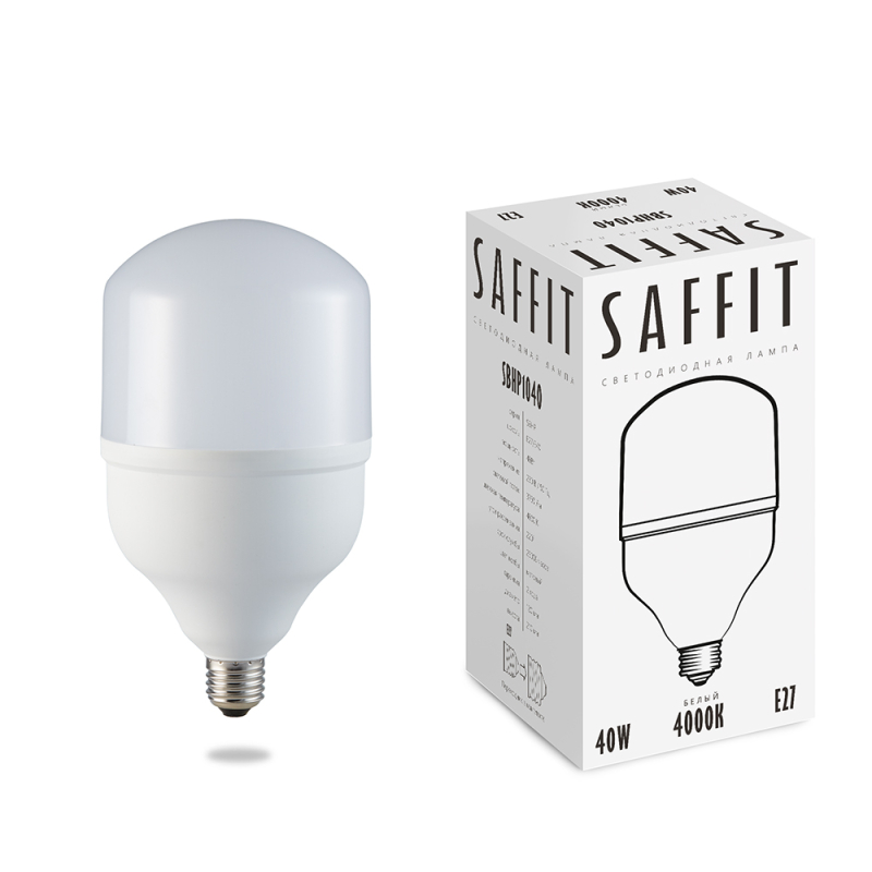 Лампа светодиодная Saffit SBHP1040 E27 40W 4000K 55092