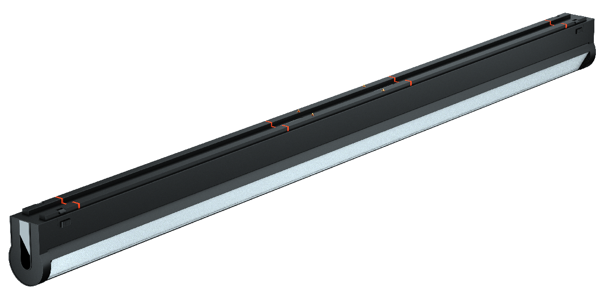 Трековый магнитный светильник iLedex Vision SMART 4825-040-L497-24W-110DG-BK