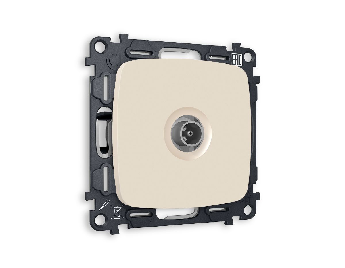 Комплект механизма TV розетки проходной 5-1000 MHz 4dB Ambrella Volt Omega MO333030