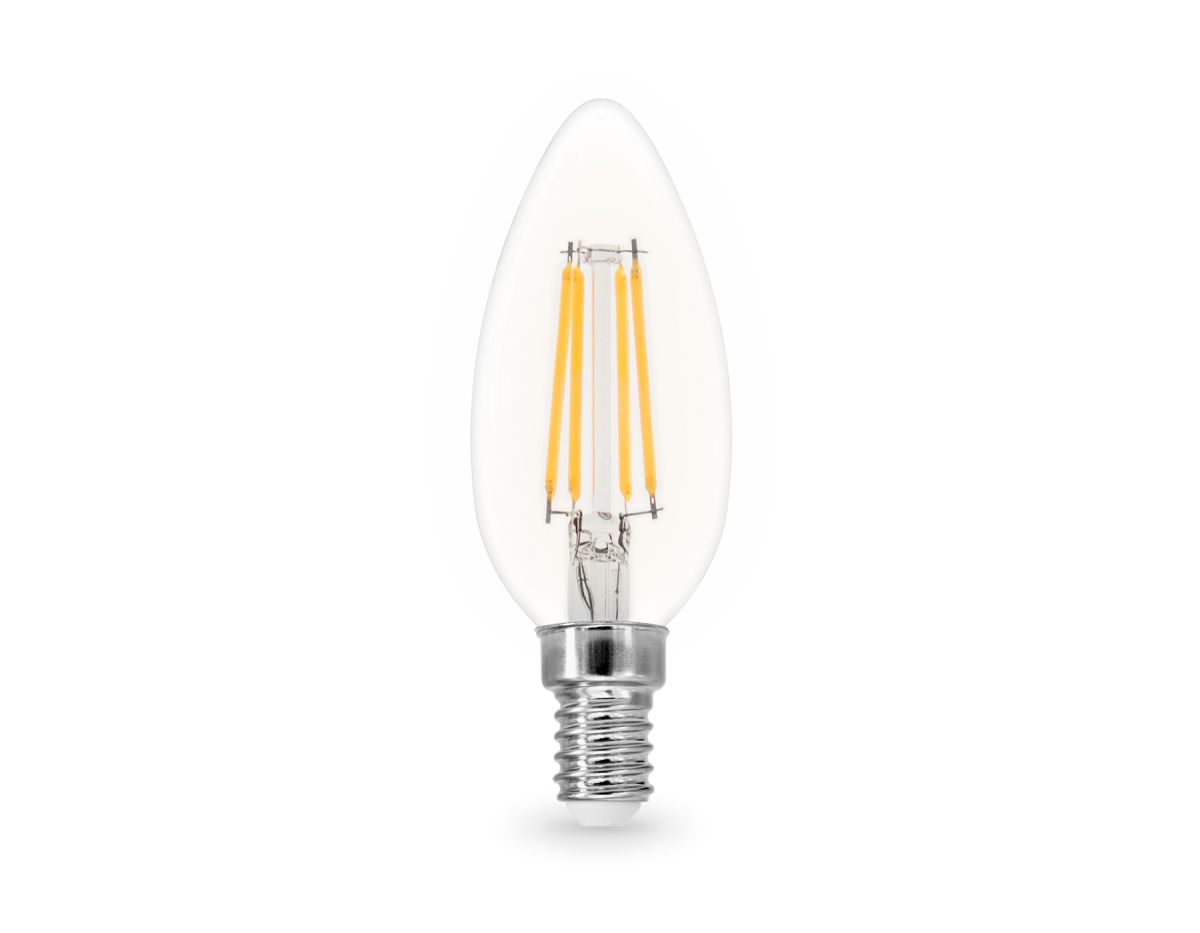 Филаментная светодиодная лампа Ambrella Light Bulbing E14 15W 4000K свеча 351514