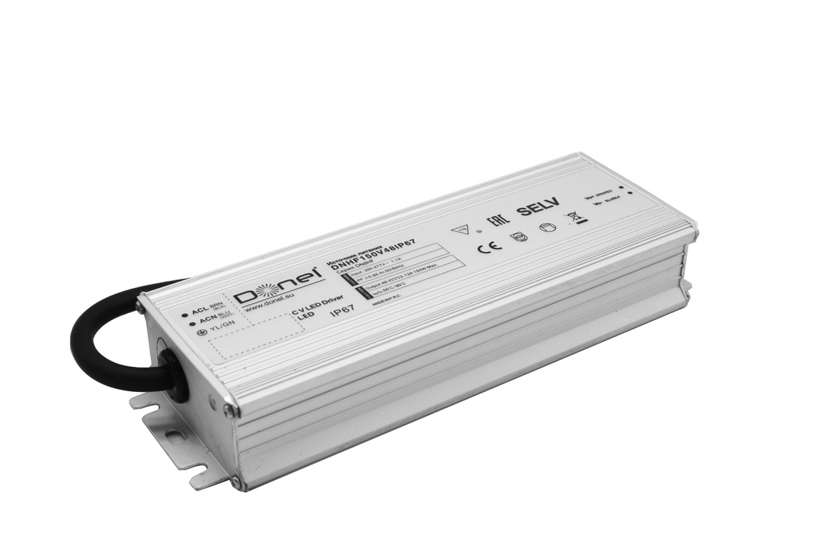 Блок питания Donel 150Вт DC48В 3.13A IP67 DNHF150V48IP67