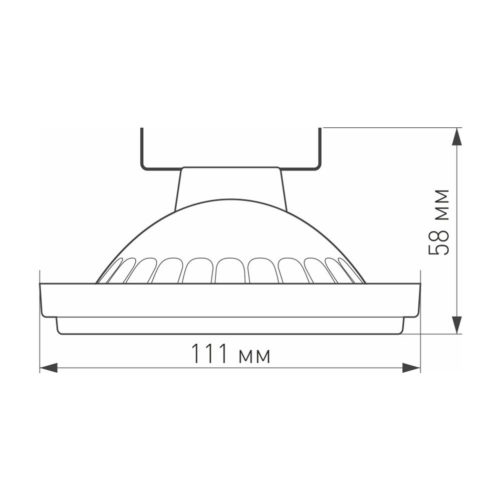 Светодиодная лампа Arlight AR111-UNIT-G53-15W- Warm3000 (WH, 24 deg, 12V) 025640
