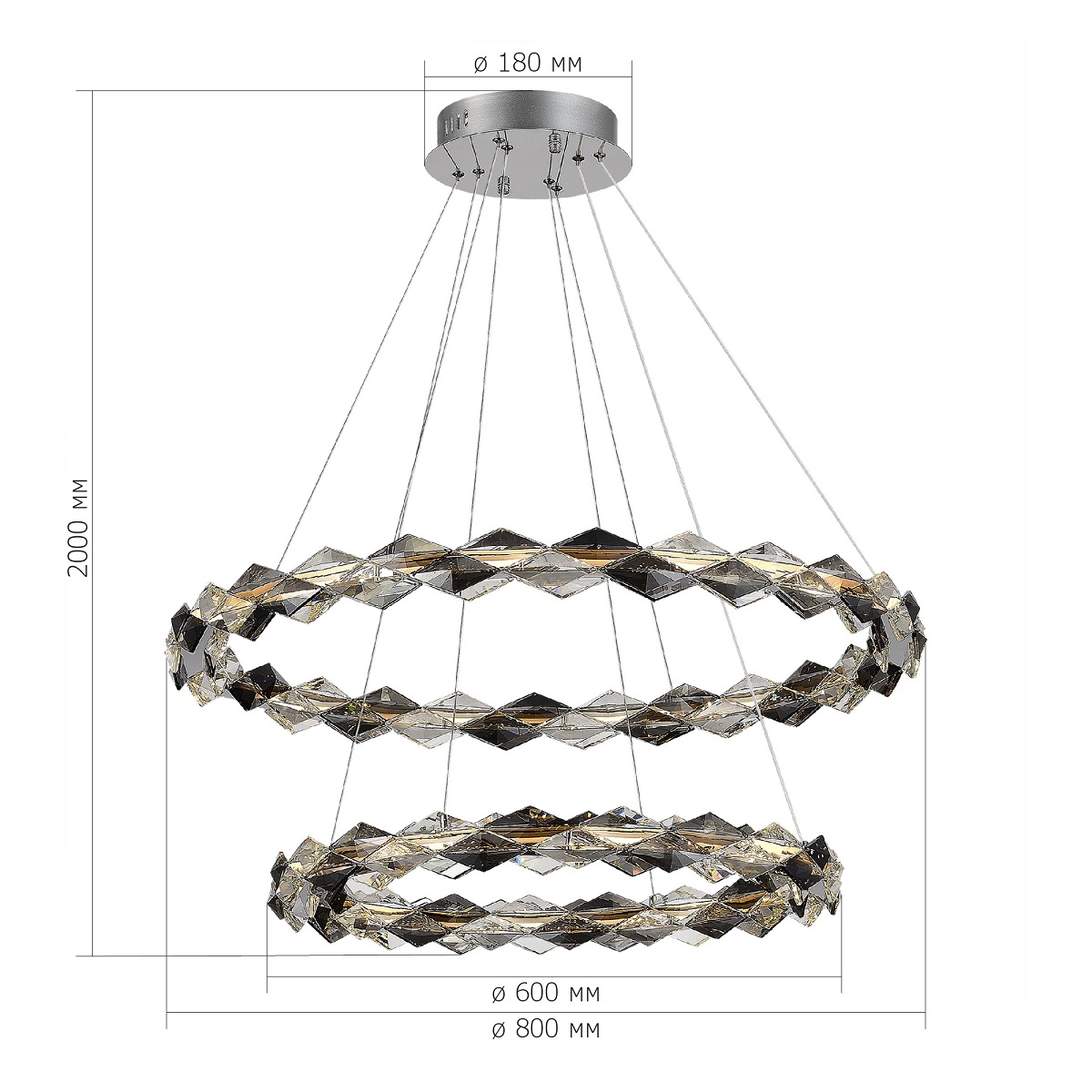 Подвесная люстра ST Luce Diamanta SL6009.103.02