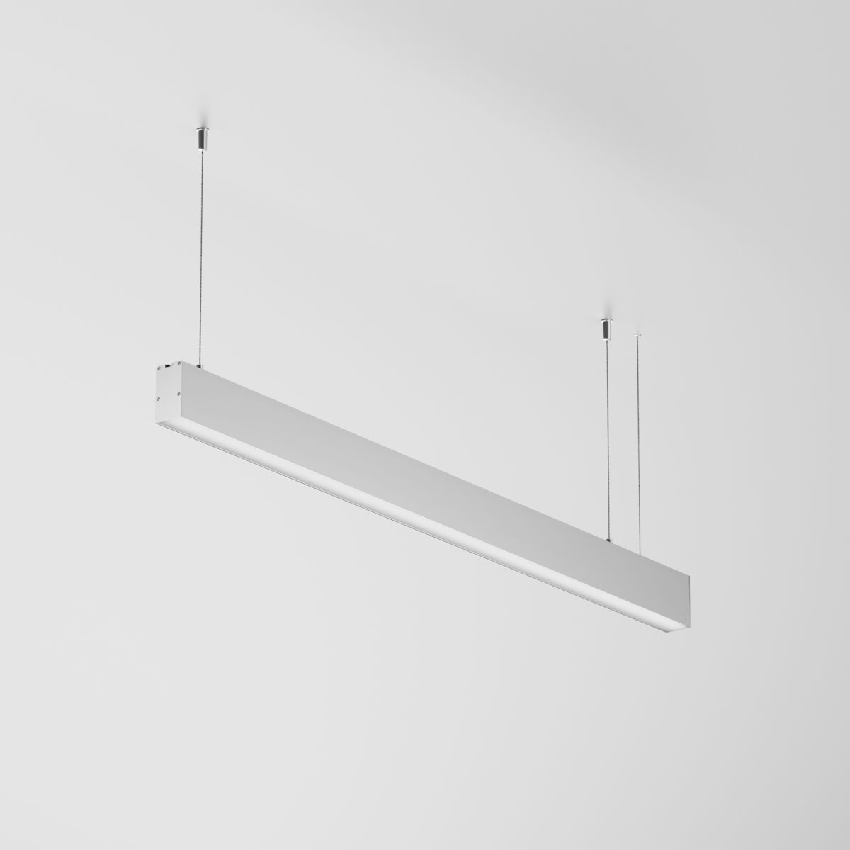 Линейный подвесной светильник Maytoni Technical 4000K 35x67 (Серебро, 1 м) LL312036