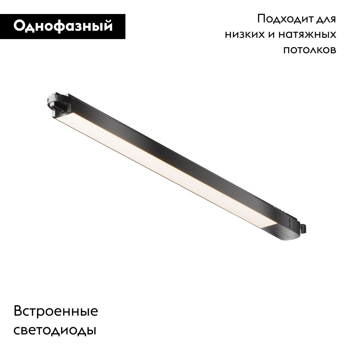 Трековый светильник Maytoni Basis TR000-1-24W3K-B