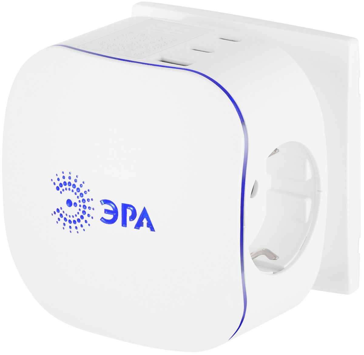 Разветвитель электрический ЭРА SP-3e-3USBAC-W на 3 розетки + 3 USB A+C с заземлением со шторками 16А белый Б0069081