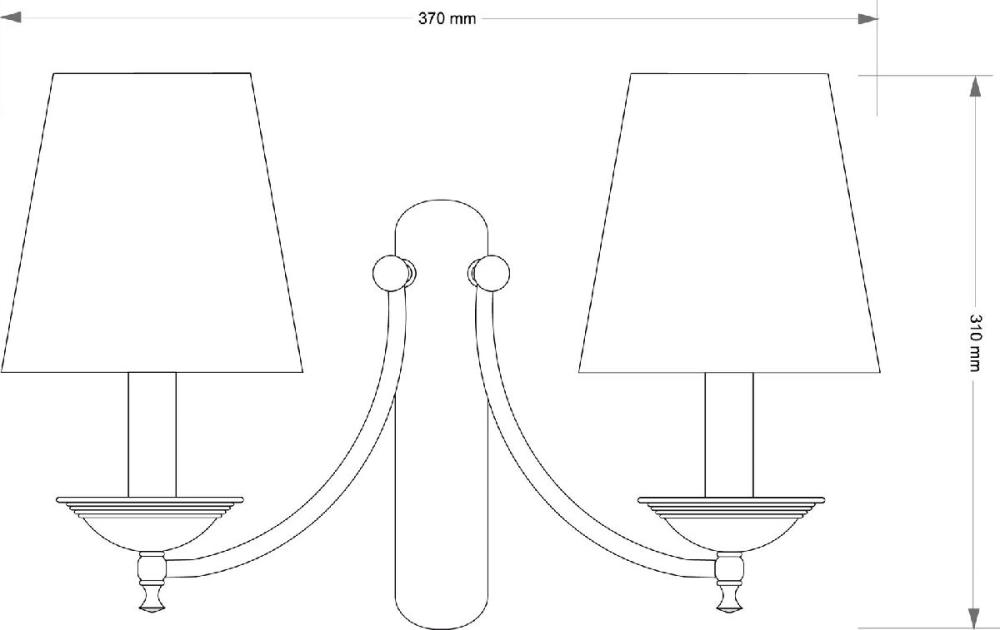 Бра Kutek San Marino Lampshade SAN-K-2(P/A)CR