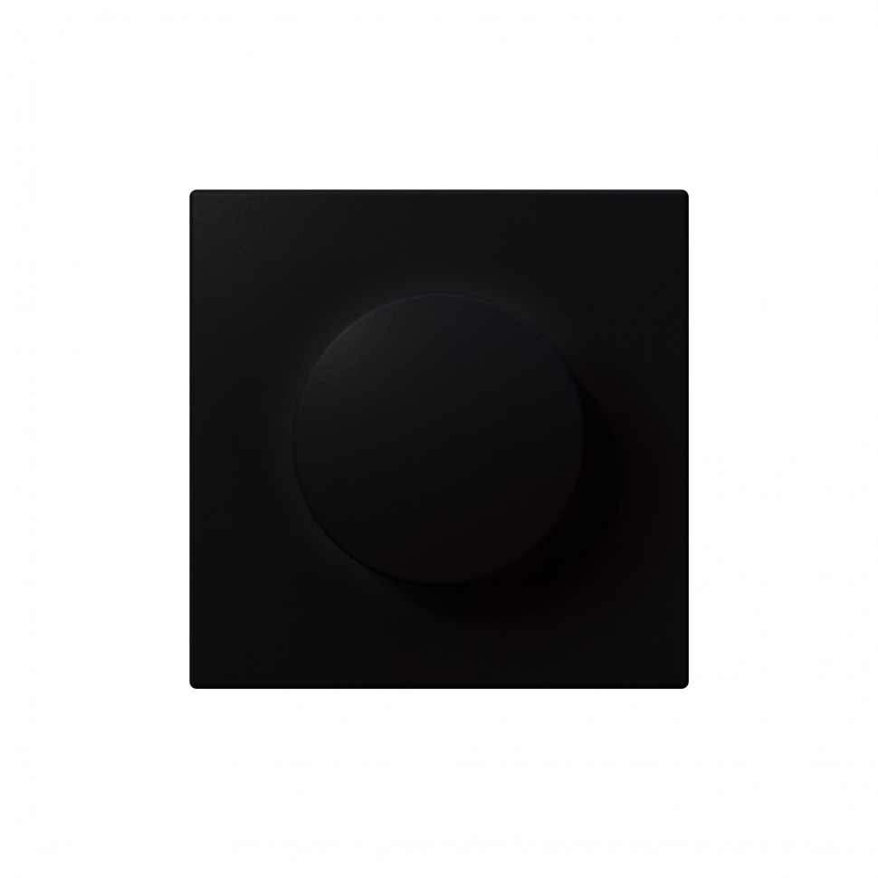 Универсальный диммер 3-500 Вт, Led 3-250В, HV - 500Вт, с накладкой, цвет Черный матовый (soft touch) Jasmart FD4012PBM-500RV