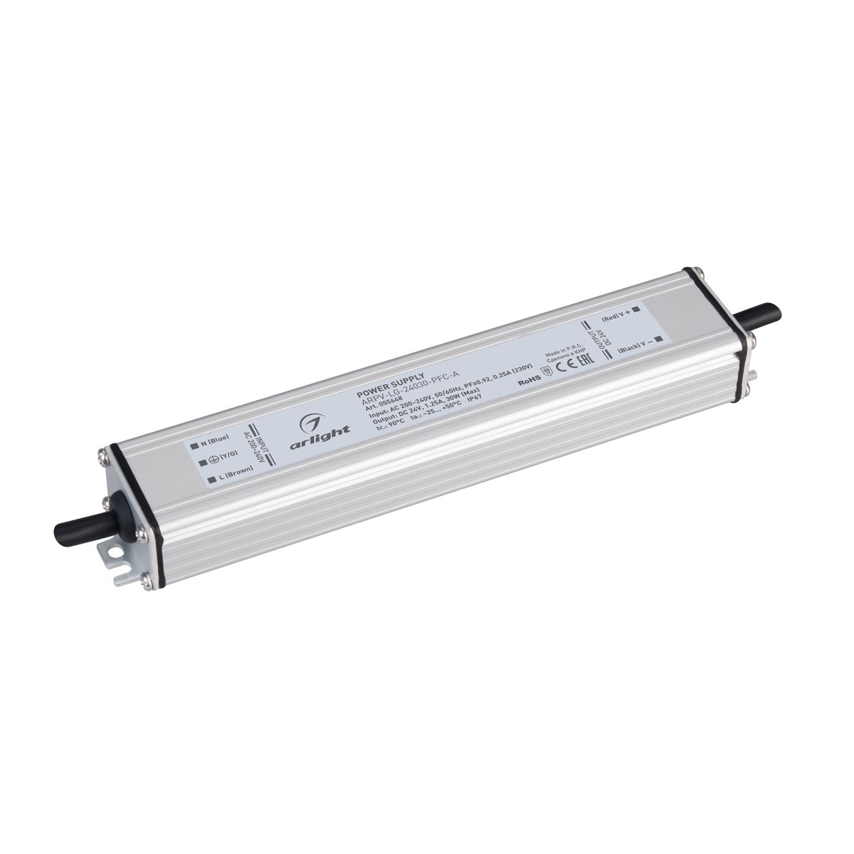 Блок питания Arlight ARPV-LG-24030-PFC-A (24V, 1.25A, 30W) (IP67 Металл) 055648