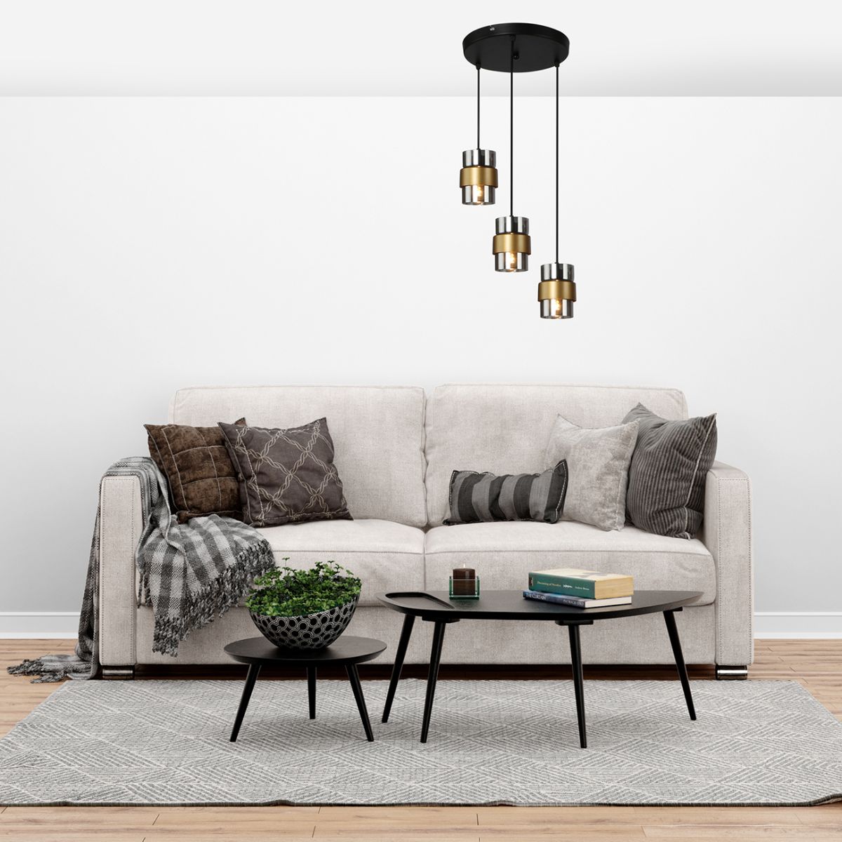 Подвесной светильник Escada Hurricane 1139/3S Black/Gold