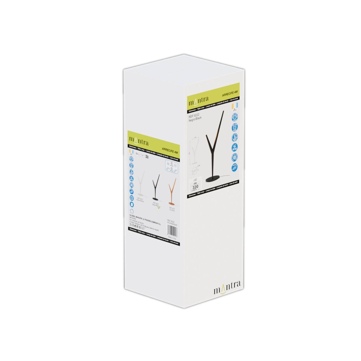 Настольная лампа Mantra Arrecife 9222