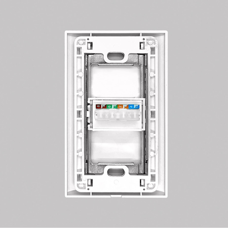 Розетка компьютерная CAT5 (Rj45) SHIN DONG-A Laon WLO-1427-WH