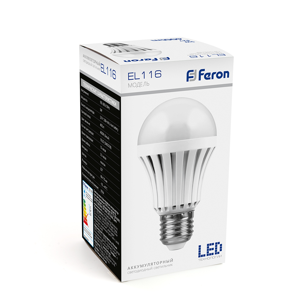 Светодиодная аккумуляторная лампа Feron 48980 EL116