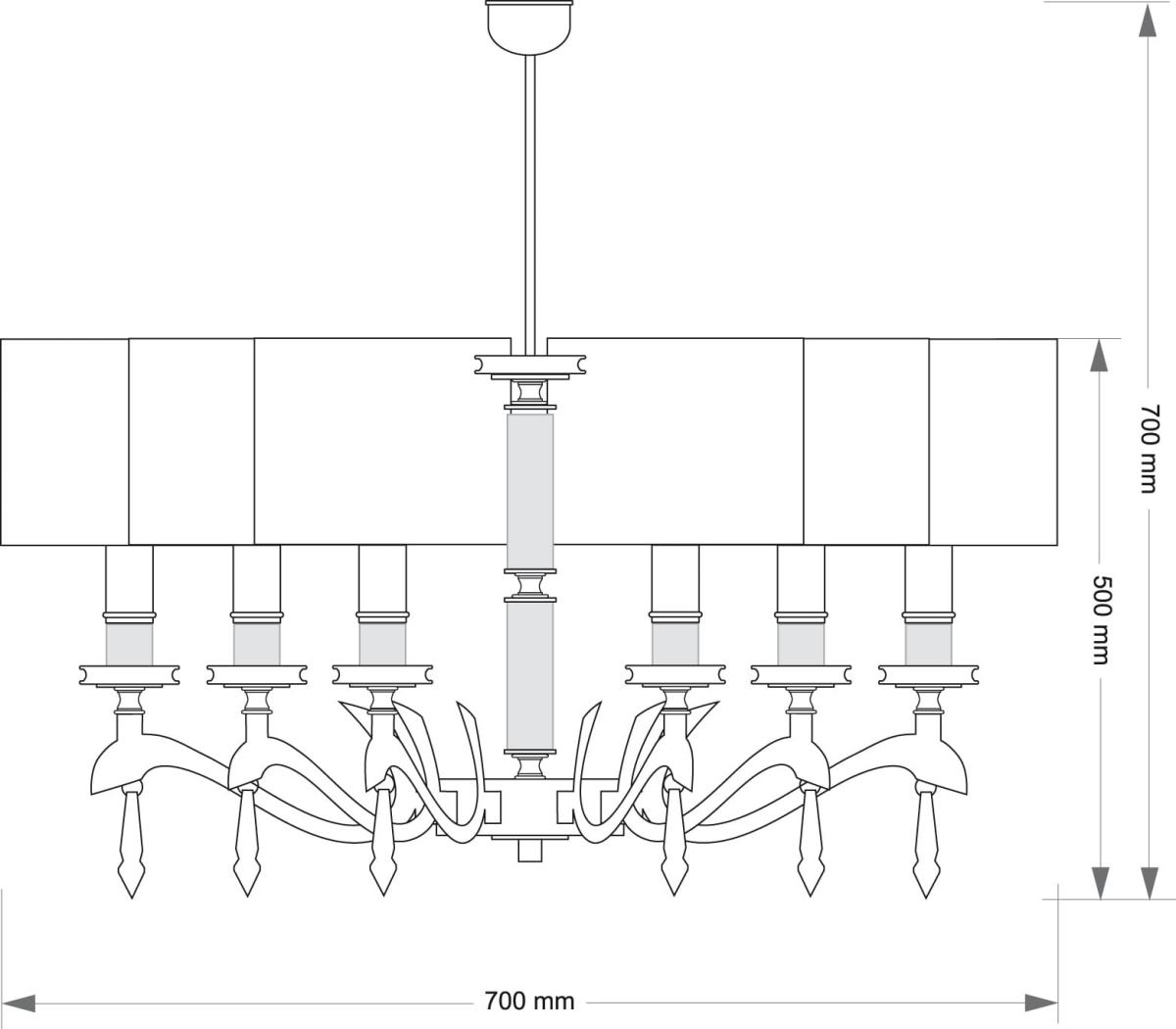 Подвесная люстра Kutek Sparone SPA-ZW-6 (N/A)