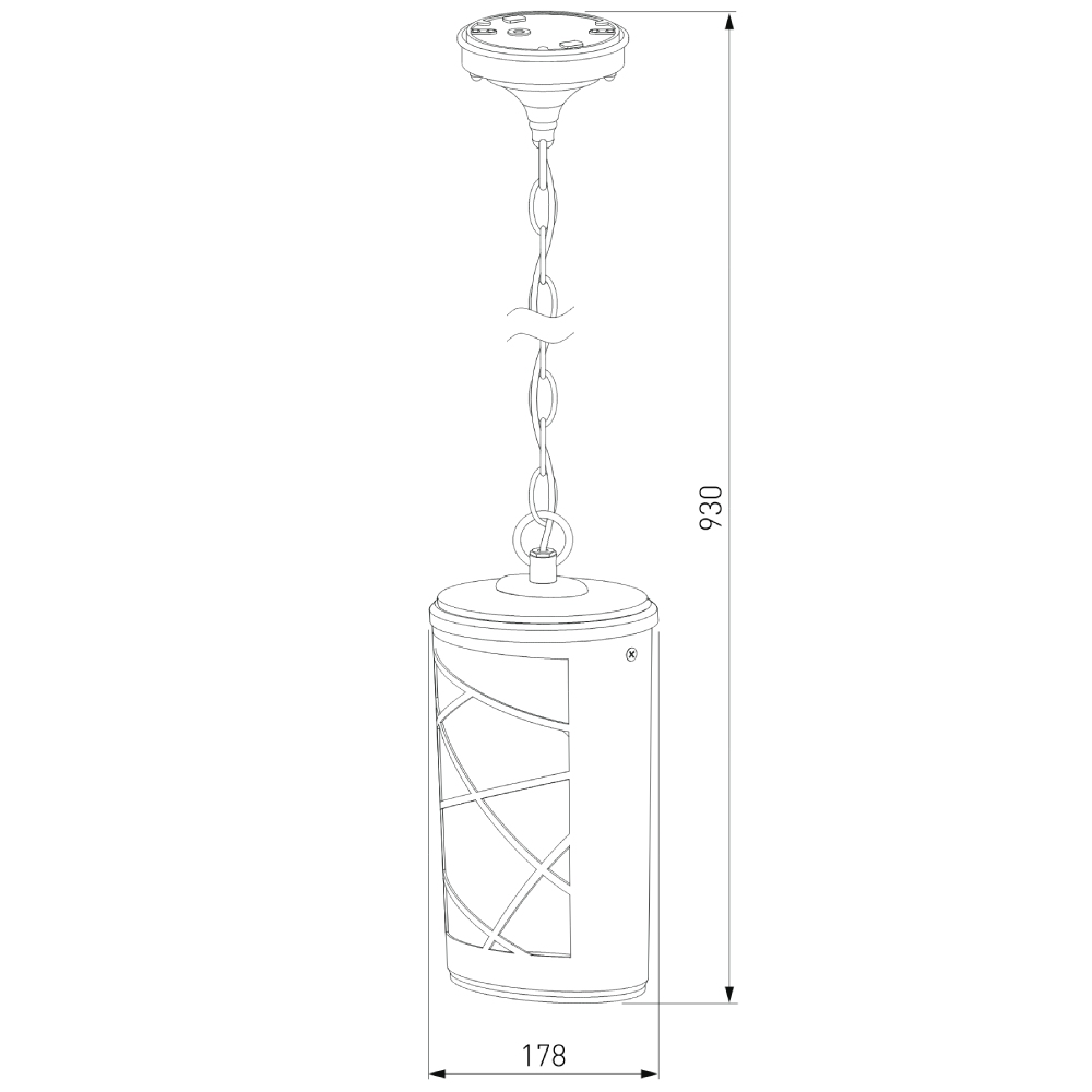Уличный подвесной cветильник Elektrostandard Premier H GL 1017H 4690389115219