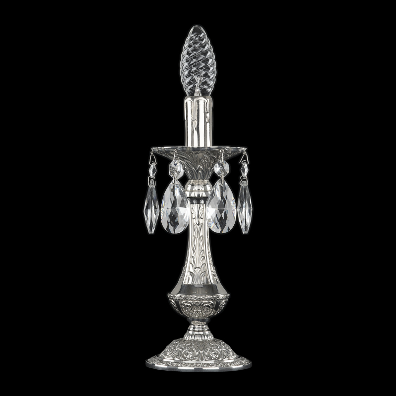 Настольная лампа Bohemia Ivele Crystal Verona 72100L/1-26 Ni