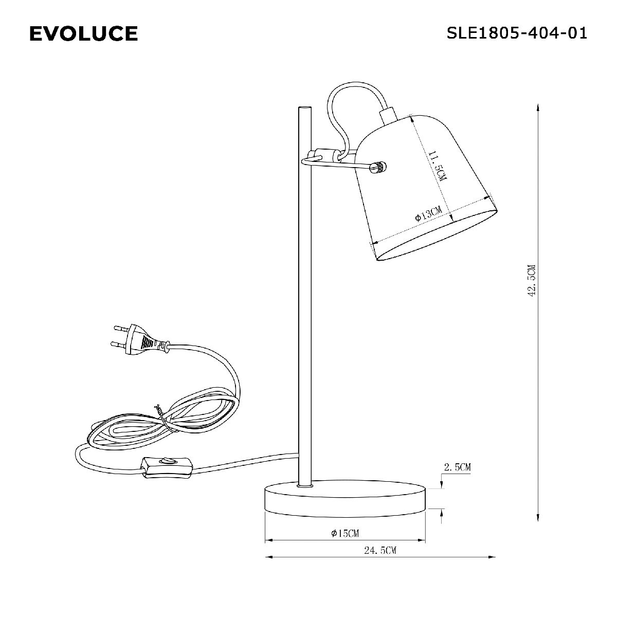 Настольная лампа Evoluce Blank SLE1805-404-01