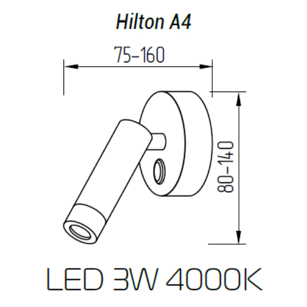 Спот TopDecor Hilton A4 12