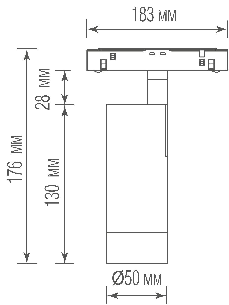 Трековый светильник Donolux Alpha DL20295WW10BBr