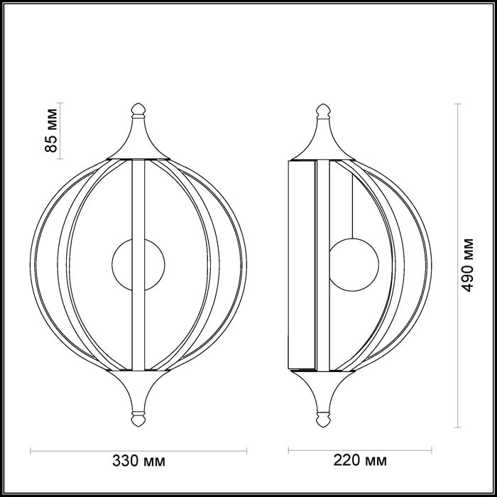 Настенный светодиодный светильник Odeon Light Nicco 4033/21WL