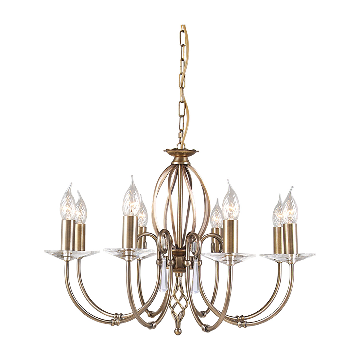 Подвесная люстра Elstead Lighting AG8-AGED-BRASS