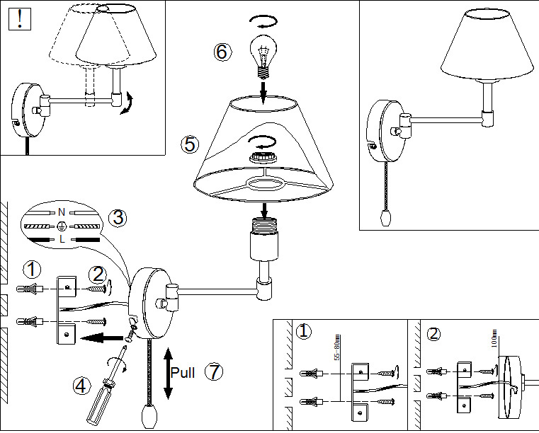 Бра Odeon Light Gemena 2481/1W