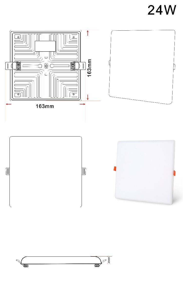 Встраиваемый светильник Zortes Cloud ZRS.57794.24