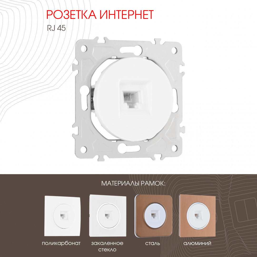 Розетка RJ45 Arte Milano 202.45-1.white