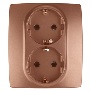 Розетка 2P+E Schuko со шторками Эра 12-2104-14 Б0019333