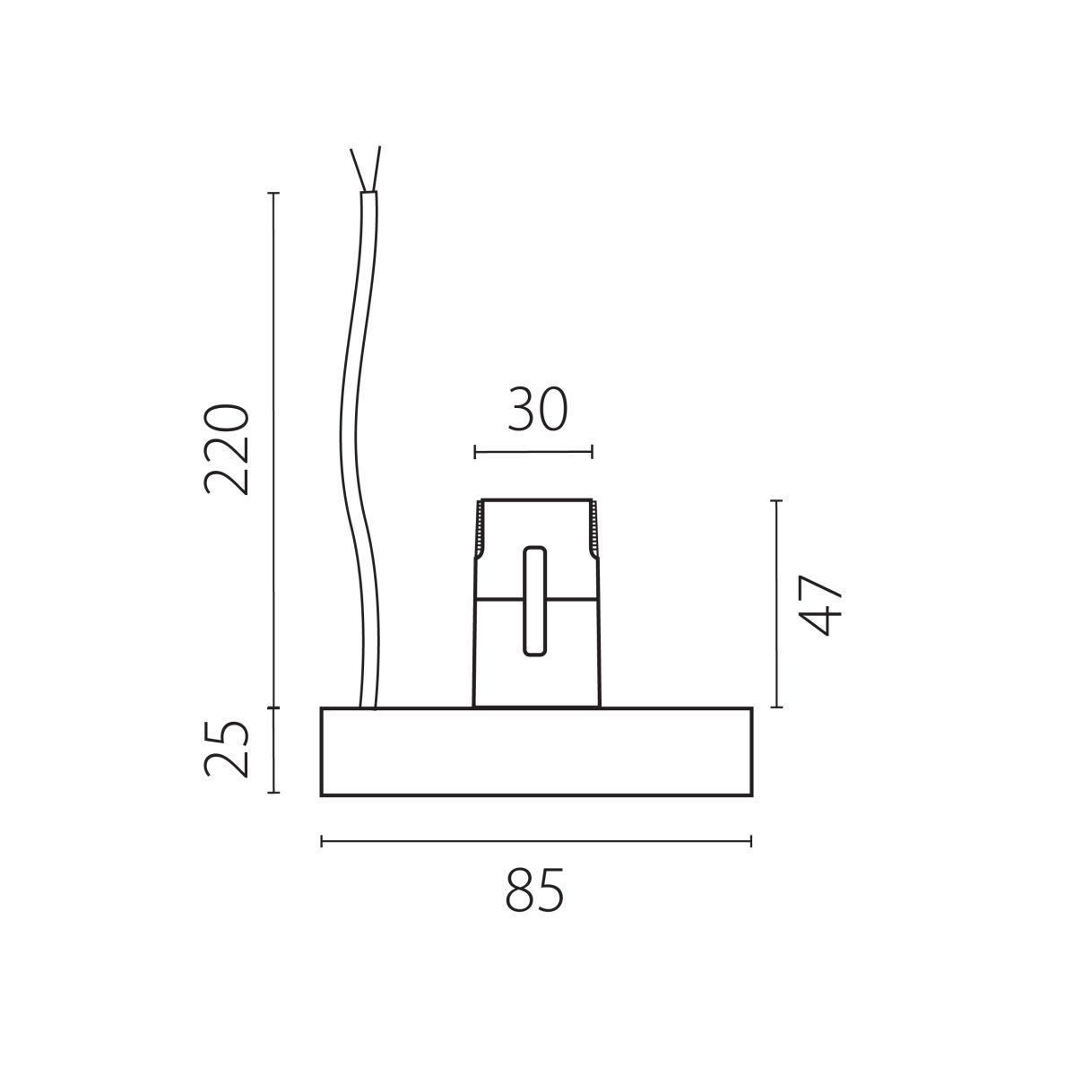 Блок питания 48V на шинопровод к 210ххх/270ххх 200W черный Lightstar Due Hermes 510227