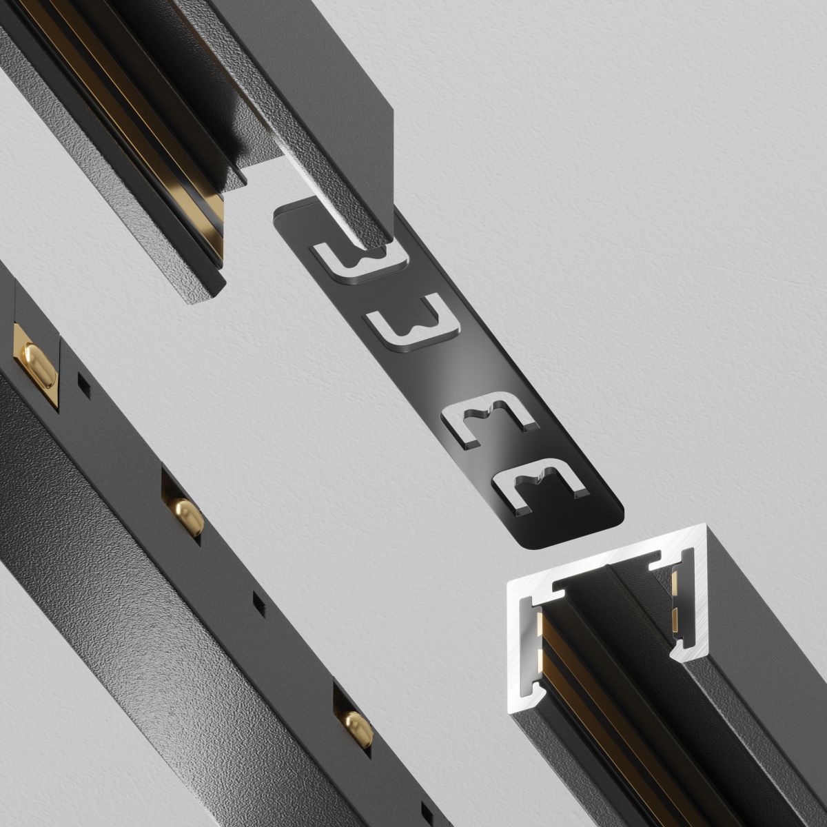 Коннектор прямой Exility X накладной/встраиваемый Maytoni TRA239C-21B