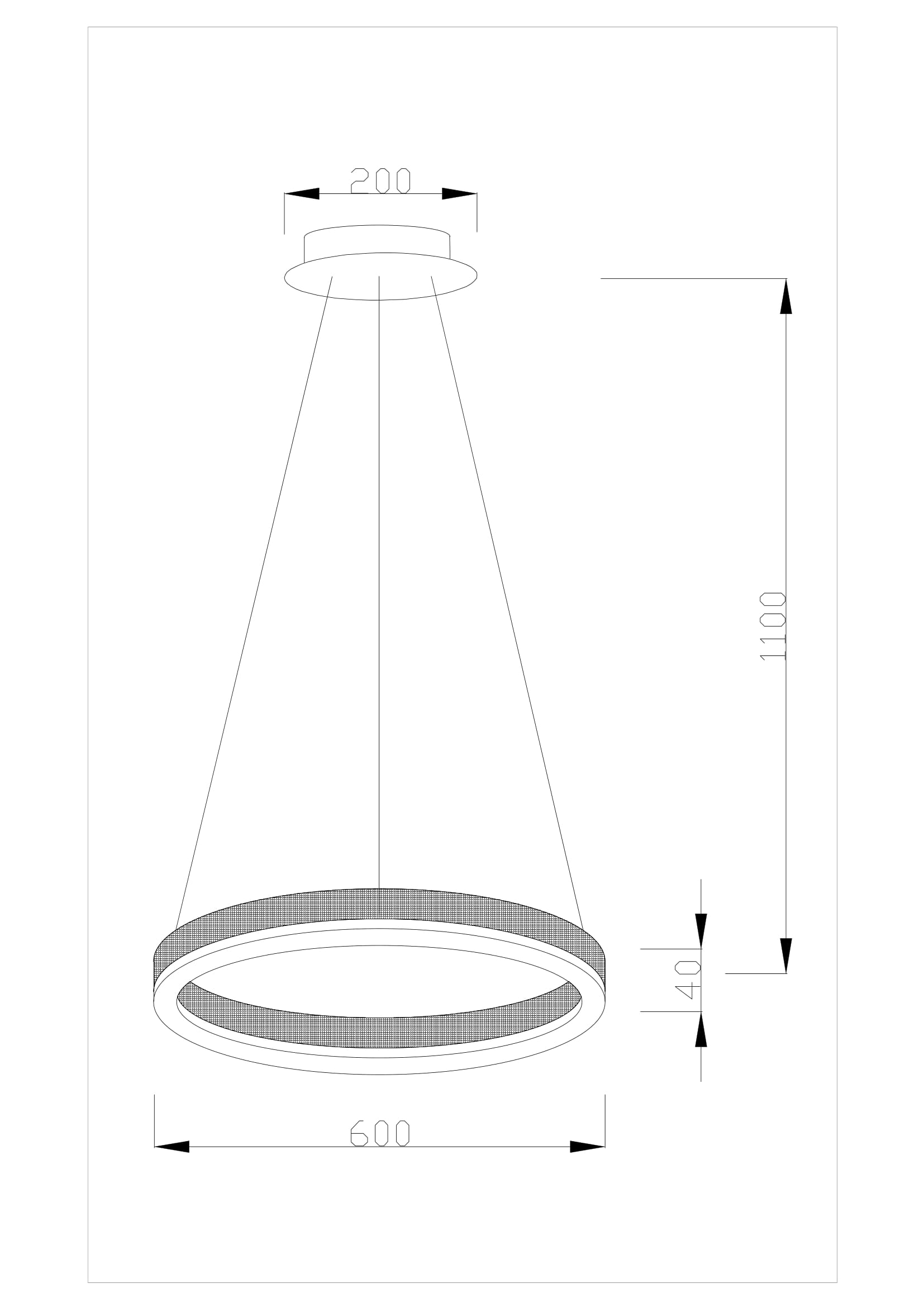 Подвесная светодиодная люстра Moderli V1753-PL Bona LED*38W