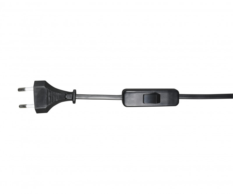 Шнур с переключ черный (10 шт в упаковке) Kink Light  A2300,19