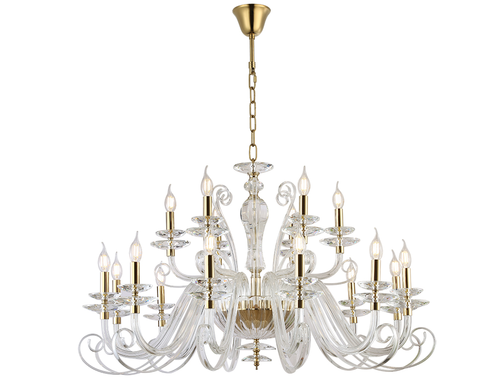 Подвесная люстра классическая Newport Annabelle 8576+12/C gold polished М0070814
