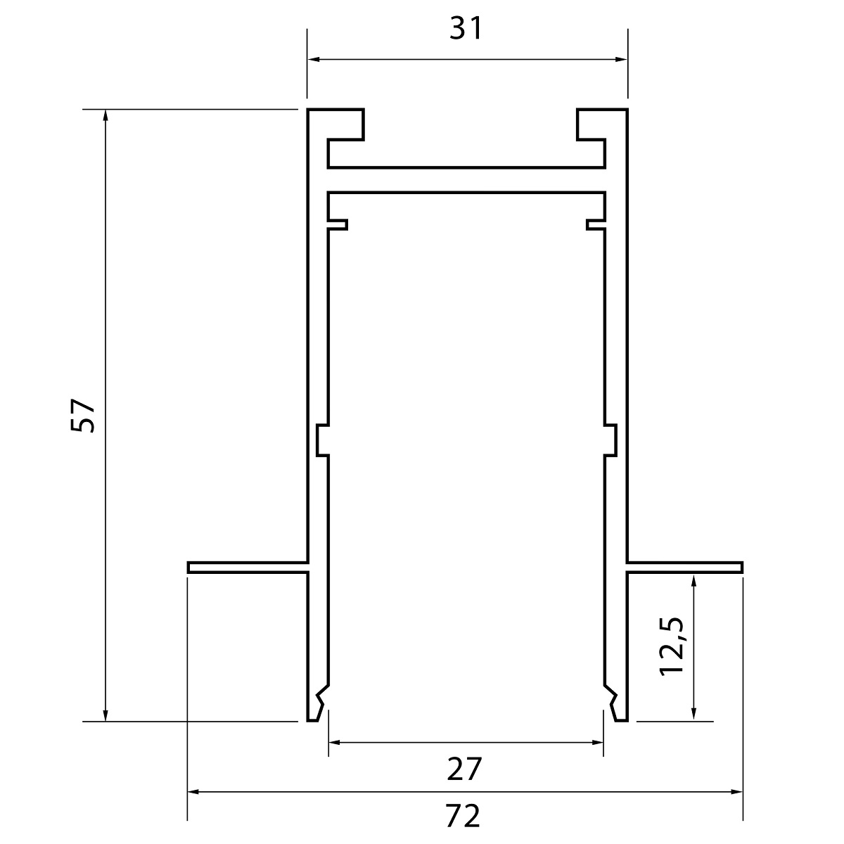 Шинопровод встраиваемый ST Luce Skyline 220 ST021.519.00H
