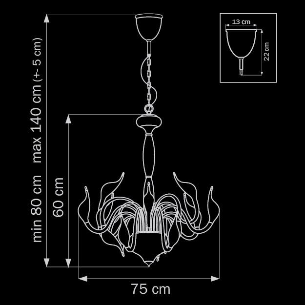 Подвесная люстра Lightstar Cigno Collo Wt 751126