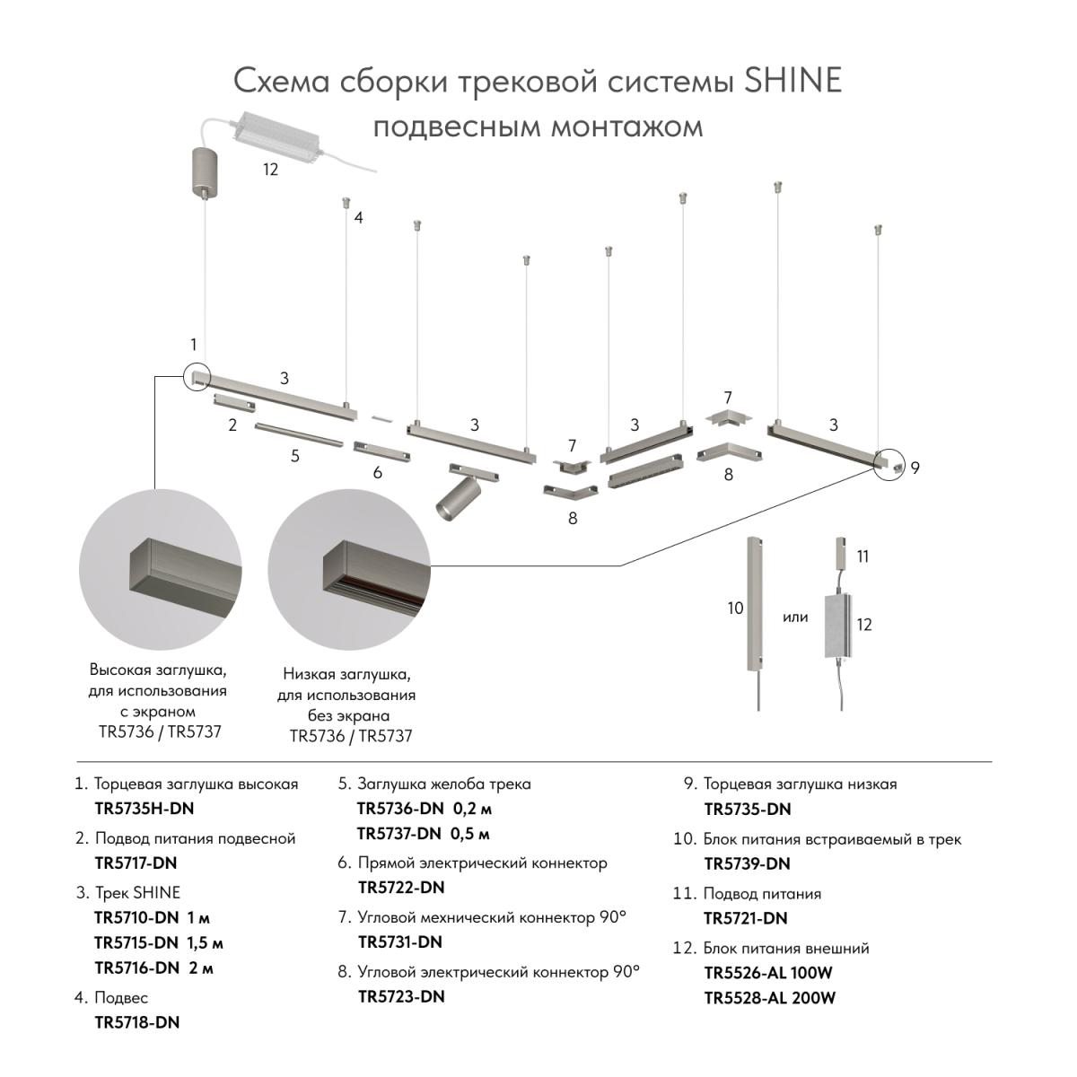 Заглушка Denkirs Shine base TR5736-DN