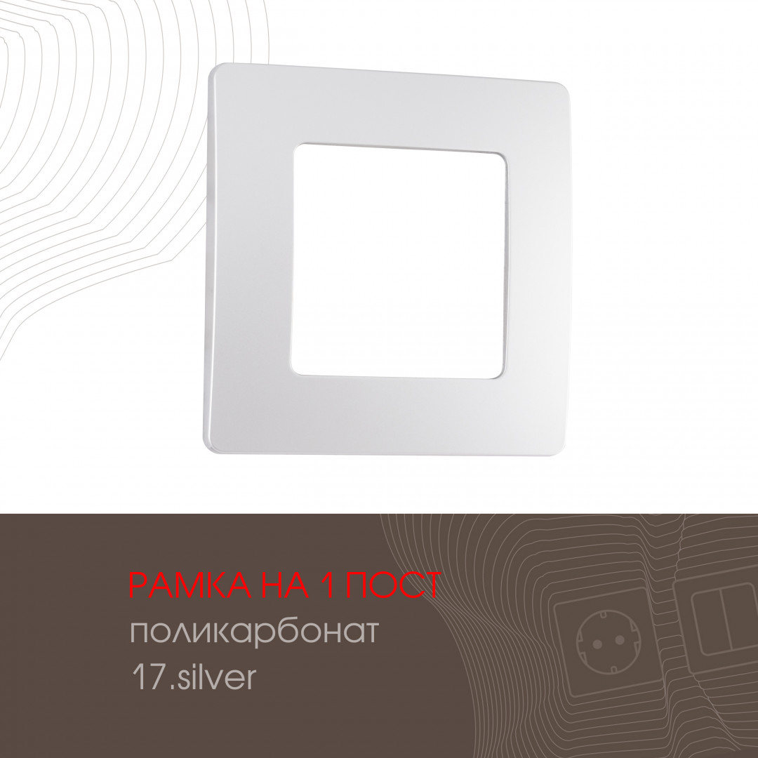 Рамка одноместная Arte Milano 517.17-1.silver