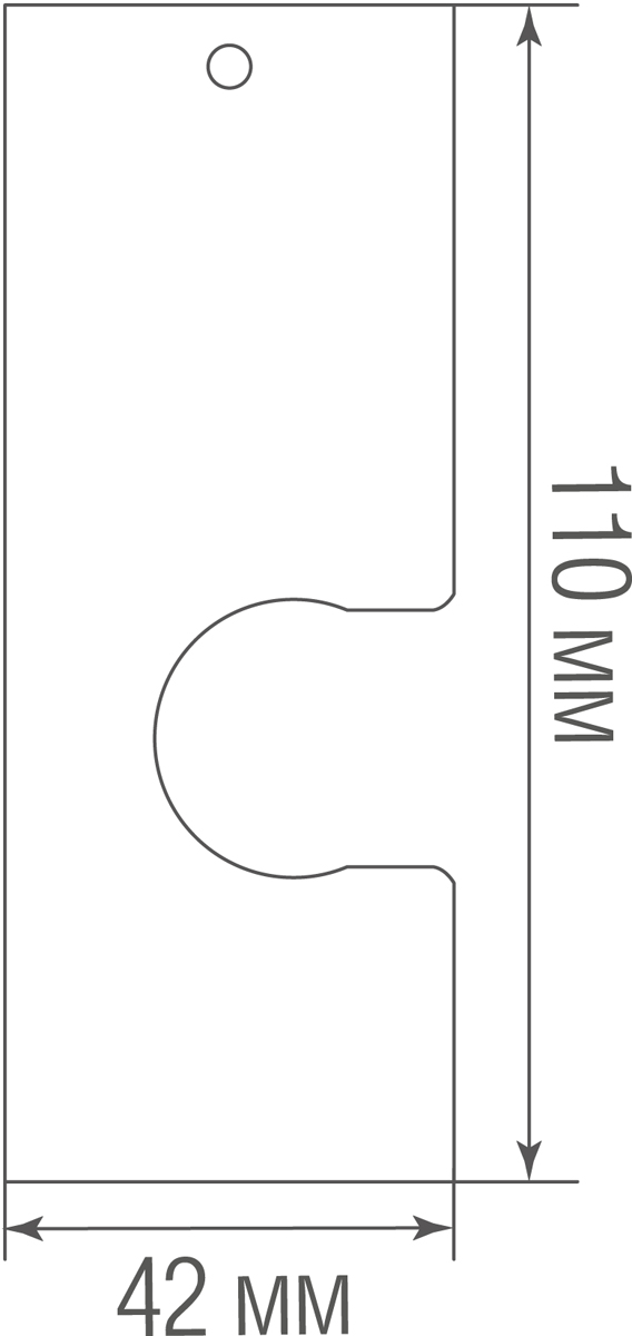 Вертикальный накладной держатель Donolux Light Wave Surface mount 110VB1