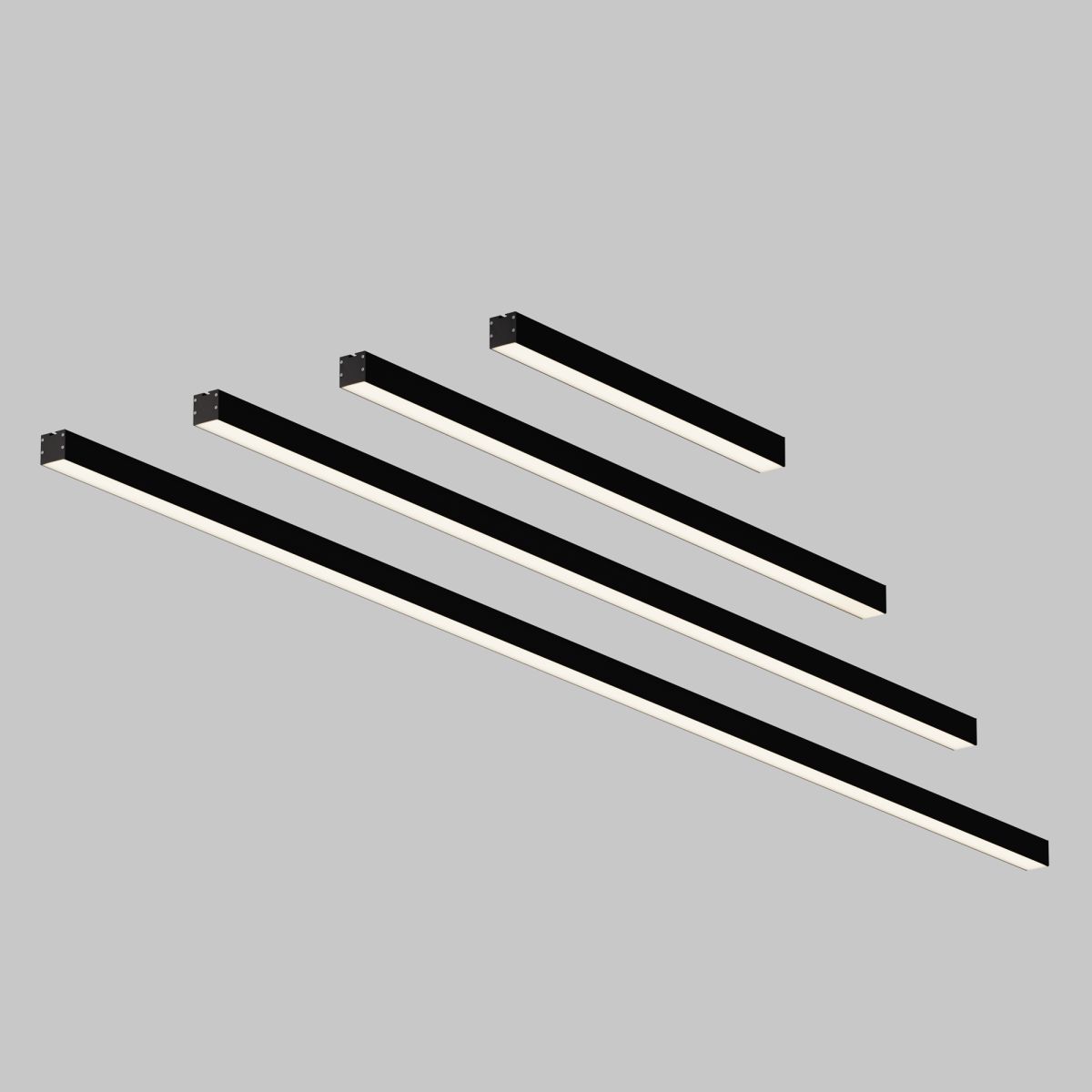 Линейный подвесной светильник Maytoni Technical 4000K 35x35 (Черный, 2 м) LL312016