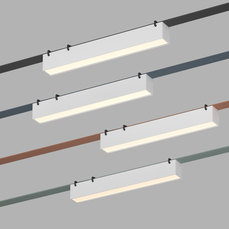 Трековый однофазный светильник Denkirs Belty linear DK5574-WH