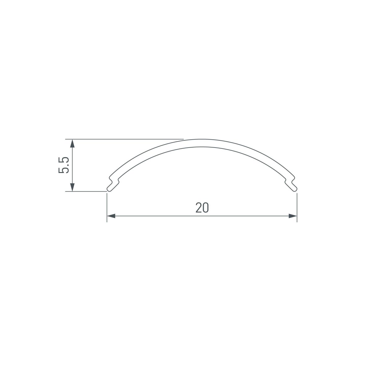 Экран Arlight SL-KANT-H16-2000 ROUND BLACK (Пластик) 065411